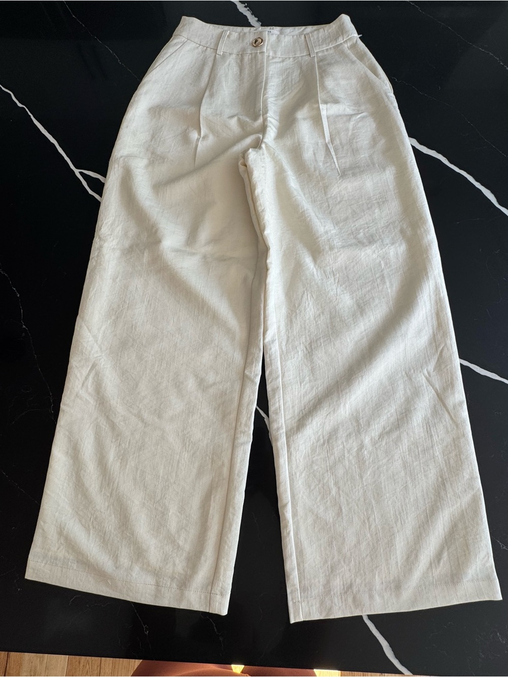 Commense Off-White High-Rise Trousers
